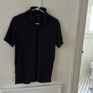 Men’s H&M black, terry cloth shirt, size small